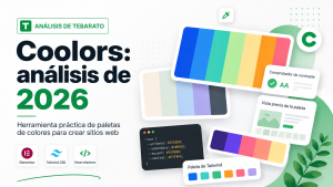 Coolors: análisis de 2026 – Paletas de colores para sitios web